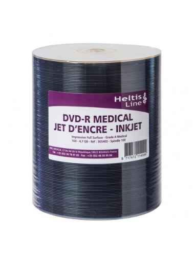 DVD-R Inkjet Heltis Line medical grade A