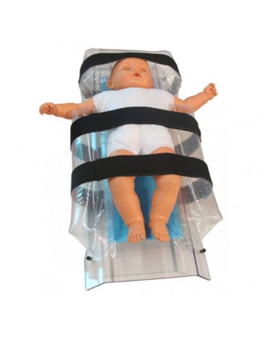 Pediatric restraint tray for CT scanner and MRI