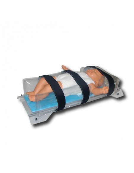 Pediatric restraint tray for CT scanner and MRI