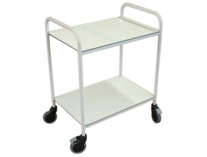 Non-magnetic 3t compatible trolley 2 shelves trespa 720x500mm