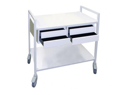 Amagnetic trolley - 2 trays - 4 drawers