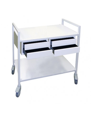 Amagnetic trolley - 2 trays - 4 drawers