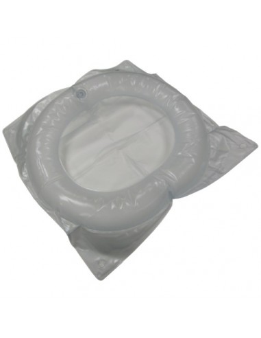 Inflatable disposable enema bedpan