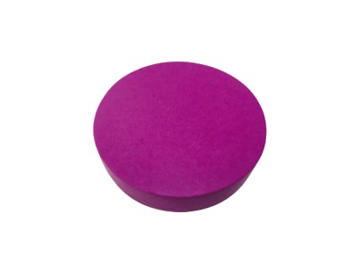Cale en mousse recouverte ronde pleine 22x5cm