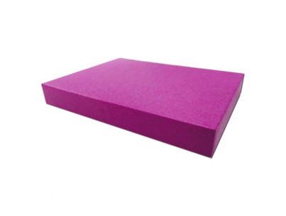 Cale en mousse recouverte rectangulaire 24x18x3cm