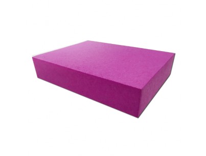 Cale en mousse recouverte rectangulaire 36x24x5cm