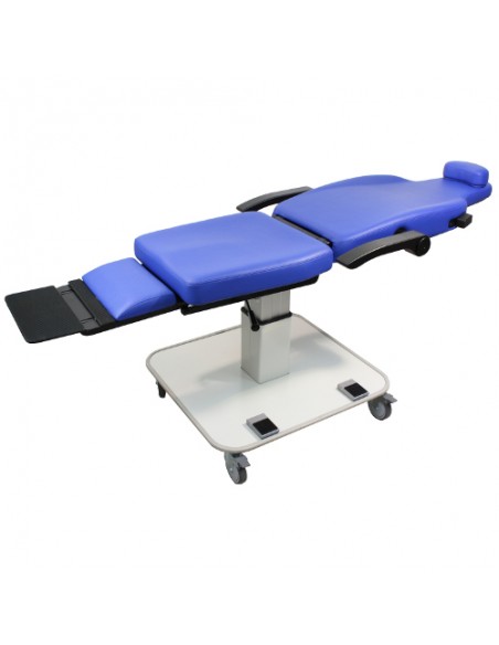 Mobile height adjustable mammography chair