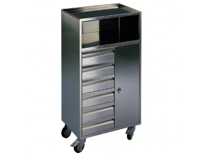 Chariot mobile pour anesthésie en Inox