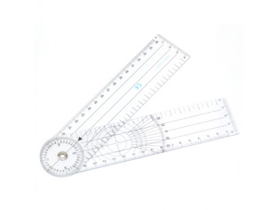 Coxomètre goniomètre en plastique souple pour mesure d'angles à l'unité