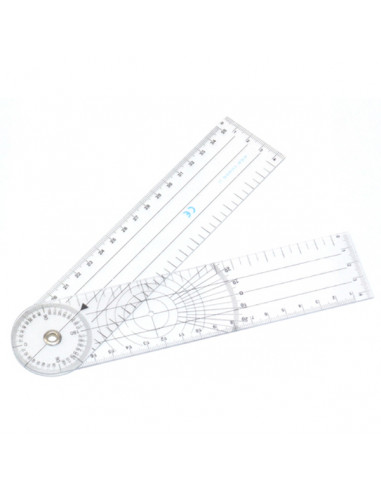 Coxomètre goniomètre en plastique souple pour mesure d'angles à l'unité