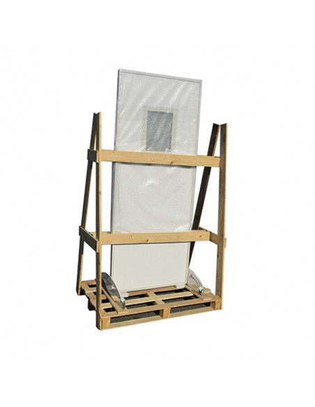 X-ray Mobile Shield Width 80cm PB2mm with Lead Glass 30x40cm PB2mm Overall dimensions 80x198cm