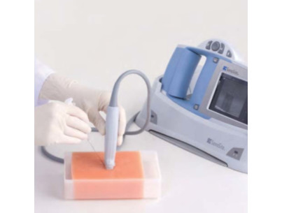 Introductory training block for vascular access REAL VESSEL under echography