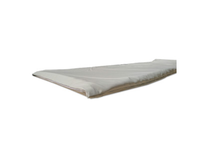 Mattress 200x60x2cm with white leatherette cover