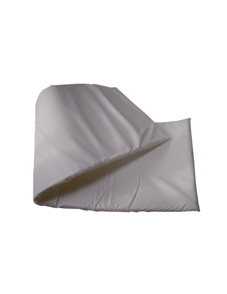 Mattress 200x60x4cm with white leatherette cover