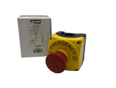 Poussoir d'arrêt d'urgence coup de poing