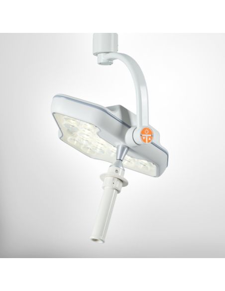 Double bras compensé avec lampe YLED-1F diaphragme réglable 70k lux avec poignée stérilisable et alim.