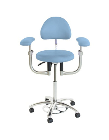 Doctor stool for surgical chairs 2 pivoting armrests st backrest