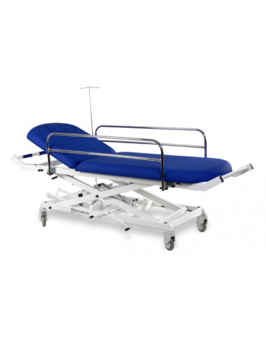 Hydraulic height adjustable stretcher 220x75x59/109 cm Color to be precised