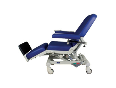 Fauteuil polycare 3 moteurs Dialyse appuis bras combinés +cales pieds Capacité 200 kg - Hauteur 55/84 cm
