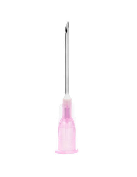 Aiguille Sol Millenium - 18G - 1" - 25mm (rose) Boite de 100