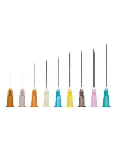 Sol Millenium Needle - 25G - 1" - 25mm (orange) Box of 100