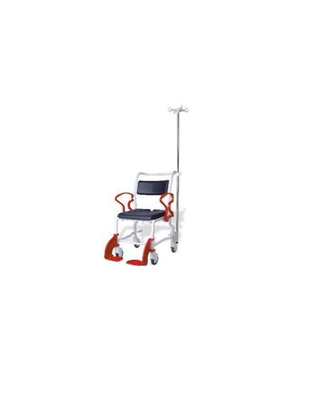 Mobile patient transfer chair for MRI lightweight aluminum, maximum authorized weight 130 kg