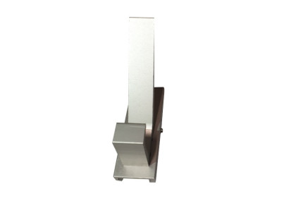 Solid aluminium wall hanger - W 35 x H 105mm - max load 12kg Invisible wall mounting