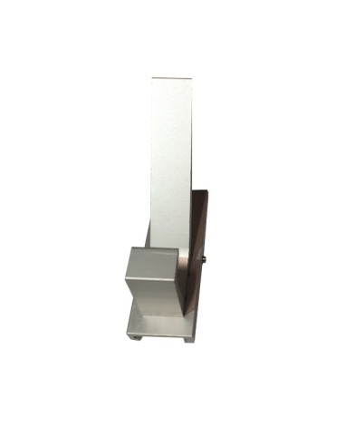 Solid aluminium wall hanger - W 35 x H 105mm - max load 12kg Invisible wall mounting