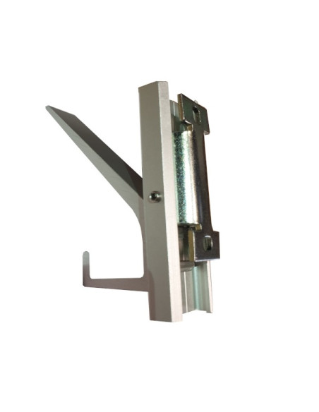 Solid aluminium wall hanger - W 35 x H 105mm - max load 12kg Invisible wall mounting