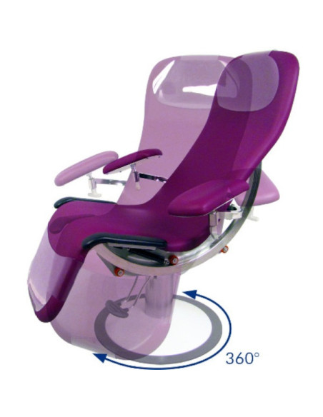 Fauteuil de soins DENEO hauteur variable 51/71cm avec rotation-SIT&GO charge max 200 kg /base circulaire