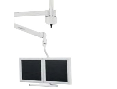 Support 2 moniteurs LCD 19 à monter sur bras compensé pour moniteurs max 15 kg la paire