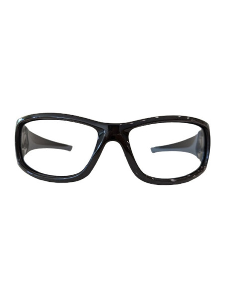 Lunettes anti-x CIRCUIT Eq Pb 0,75mm frontal noir-gris anti-buée et EqPb 0,50mm latéral