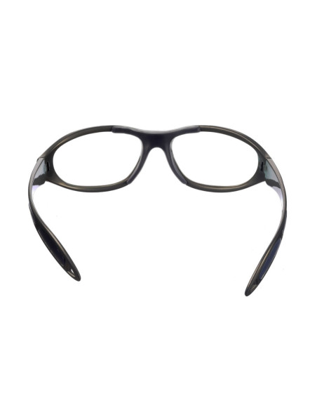 Lunettes anti-x SOFT 2 Eq Pb 0,75mm monofocal confort nasal - noir et EqPb 0,50mm latéral - réalisation sur ordonnance