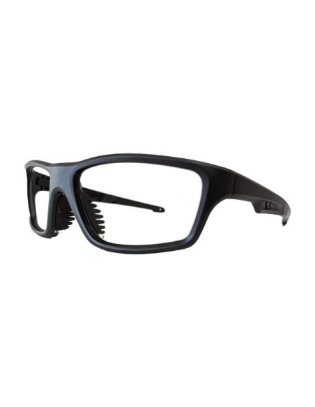 X-ray protective glasses RAZER EqPb.0,75mm single vision blackSide shields 0,50mm Eq Pb - Made on medical prescription