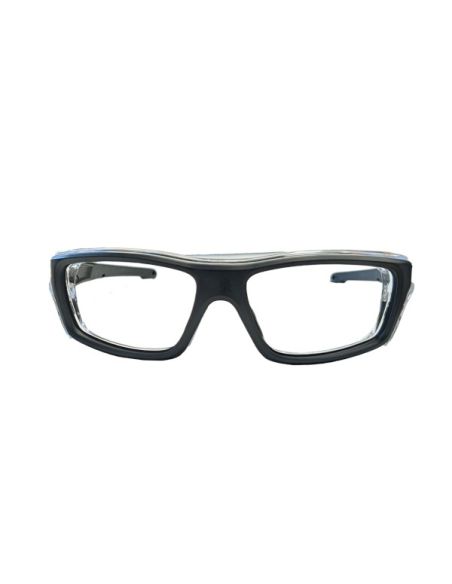 X-ray protective glasses RAZER 0,75mm single vision black - anti-fog Side shields 0,50mm Eq Pb - Made on medical prescription