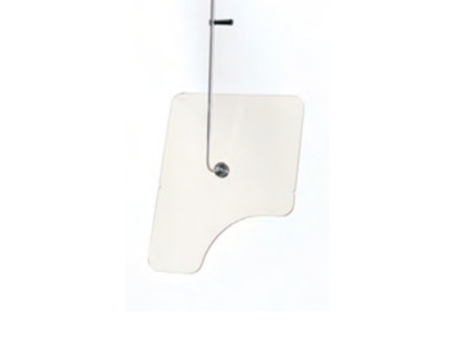 Double arm compensated with acrylic ice Pb0.50 - 61x76cm anatomical