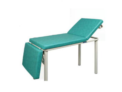 Divan pédiatrie fixe h.85cm 3 parties/dos.crémail. / pieds emboitable capacité 135kg/1367x600x850mm