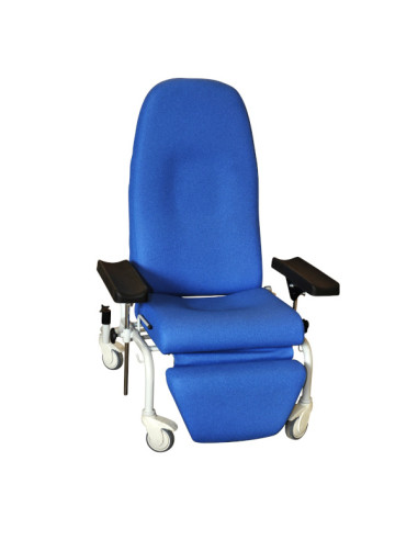 CAYEUX sampling chair – Independent backrest and leg support on wheels