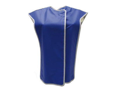 Cape anti-x position assise lxl 60x60 eq. Pb 0,35mm+protection rachis coloris unique bleu 208