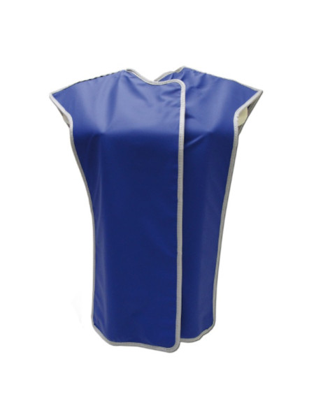 Cape anti-x position assise lxl 60x60 eq. Pb 0,35mm+protection rachis coloris unique bleu 208