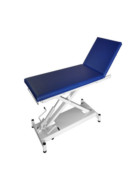 Roye hydraulic examination couch-2 sections- H:540-840,W:670,L:2000mm with roll holder