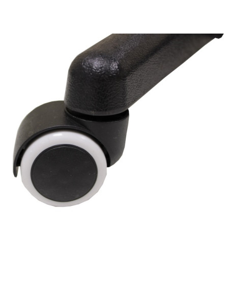 Tabouret à roulettes hauteur variable 500-660mm - noir 10 commande manuelle vérin à gaz