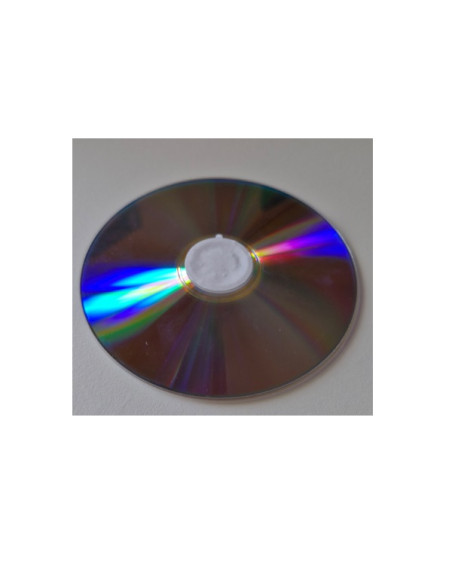 Clip support CD adhésif transparent - Sachet de 1000 clips