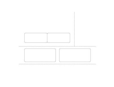 1000 Universal patient tracking sheet Sesam A4 - LWU4 1587 - 90g 2 labels 85x36+2 labels 62x26