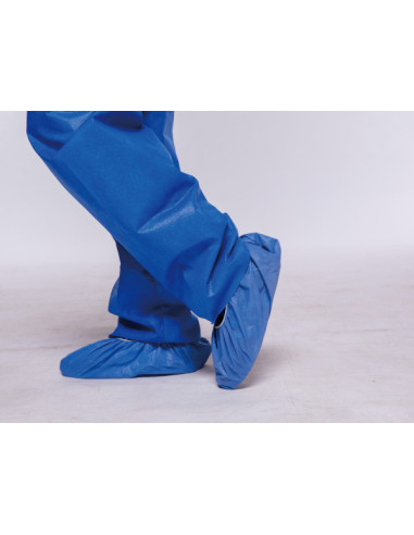 Surchaussure antidérapante bleu clair 16x40cm - boite de 100