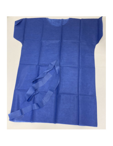 Standing patient gown with central back pre-cut - Box of 50