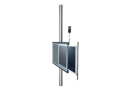 Motorized,removable wall-mounted flat-panel detector support on colum support on 200cm column, Max load 150k-drawer 531x475x36mm