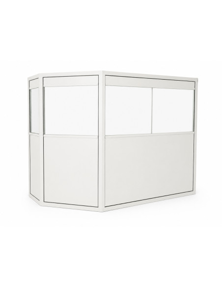 Paravent panoramique fixe plombé vitré 220 cm-S
