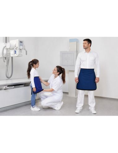 Half apron scratch closure Leaded-S