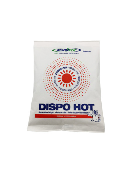 Coussin thermique chaud DISPOHOT 14 x 18 cm NT Carton x25 USAGE UNIQUE